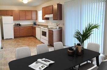 Dining and kitchen